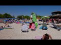 bikini beach 4k croatia fazana a town near pula in istria summer day with bikini beach walk