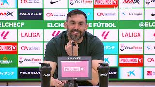 Rueda de prensa Elche CF vs CD Tenerife