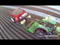 Potato Planting   Deutz-Fahr Agrotron 7250 TTV on Row-Crop Tracks + Dewulf Miedema belt planter