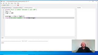Computer Guesses Python video 1