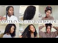 A WEEK IN MY CURLY HAIR ROUTINE (RE-UPLOADED)