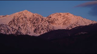 美しくも幻想的なモルゲンロートの白馬村・4K