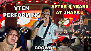 FINALLY VTEN PERFORMING AFTER 6YEARS AT JHAPA BUDHABARE🔥!!!CRAZIEST CROWD AT CONCERT😱 VTEN GONE WILD