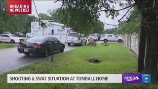 Shooting turns into SWAT scene at Tomball home