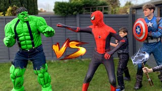Hulk Vs Spider-Man!! (Superhero Shorts)
