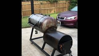 DIY offset backyard smoker build! Franklin BBQ style