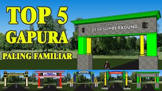 TOP 5 Contoh Desain Gapura Model Minimalis || Gapura Megah || Gapura Modern Kekinian Part 4