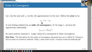 Stats 102A Lesson 7-3 Numeric Methods - Bisection method, derivative approximation, optimization