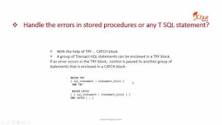 6 PPT SQL Error handling