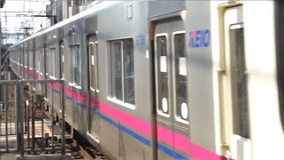 京王9000系9706F京王線各停 上北沢駅到着