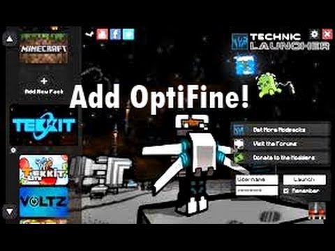 How To Install OptiFine To ANY Technic Modpack - YouTube