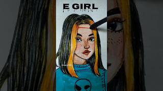 E girl in mind❤️‍🔥#artists#art #artandcraft #drawing #shorts #viral #trending