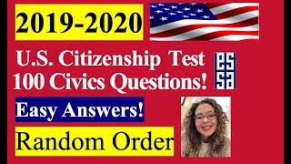 100 Questions for U.S. Citizenship - Easy Answers/Random Order!