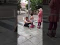 pertama kali belajar sepatu roda di balai kota surabaya #skating #fun #play #baby #cute #funny