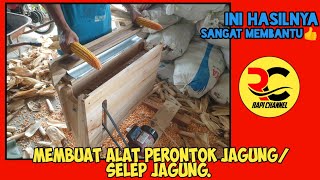 membuat alat perontok jagung sederhana dari kayu(KOKROK JAGUNG,SELEP JAGUNG)