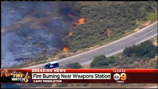 Camp Pendleton Fire Forces Evacuations