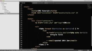 PHP Tutorials Create a CMS Part 3 7
