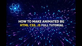 Animated Galaxy Background Using HTML CSS,js | Majic of Science #modern animation