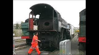 5 preserved steam locos shunted at Barry in 2010