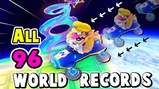 Reacting to EVERY Mario Kart 8 Deluxe World Record (150cc)