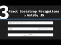 3 Ways to Create a React Bootstrap Navigation Bar in Gatsby JS // Gatsby JS Tutorial