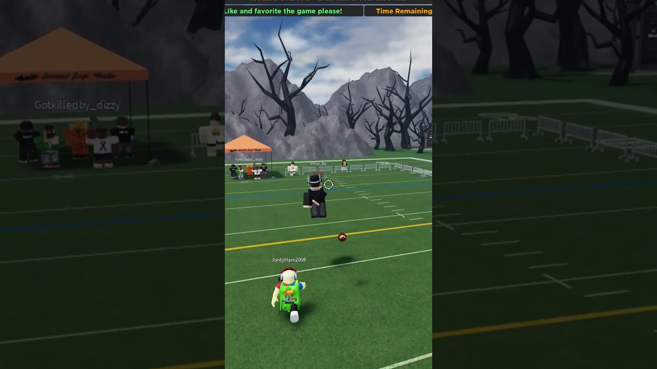 BLUD COULDN'T KEEP UP! (HEAD TAP ROBLOX) #shorts #football #roblox