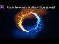 After effects tutorial - Magic logo intro | trapcode particular particles