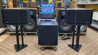 Bộ ghép tuyệt vời cả nghe và hát karaoke ( Loa BOSE 301 sezi 3 +sub Polk Audio 505 + Ampli 203III)