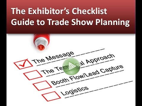 Checklist for exhibitors for trade fair planning