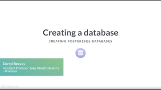 SQL Tutorial: Creating PostgreSQL Databases