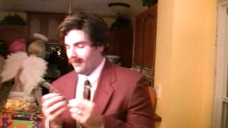 TO as Ron Burgundy Playing Jazz Flute