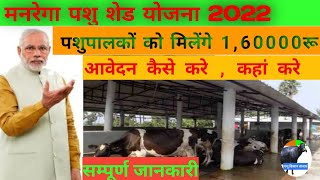 मनरेगा पशु शेड योजना 2022, का लाभ केसे लें? Manrega pashu shed yojna