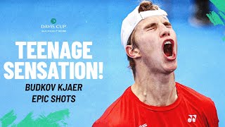 Norway's Future Tennis Star! Nicolai Budkov Kjaer's Relentless Hitting in Davis Cup 🇳🇴