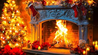 24/7 Christmas Fireplace Music 🔥 Relaxing Christmas Music Ambience 🎅🎄 Crackling Christmas Fireplace