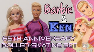 Barbie \u0026 Ken Fashionistas 65th Anniversary Roller-Skating Set Unboxing and Review