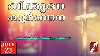 SUNDAY HOLY MASS LIVE @ 6 AM,23 JULY 2023|Fr Philip Nedumthuruthiyil VC|MALAYALAM QURBANA|TODAY MASS