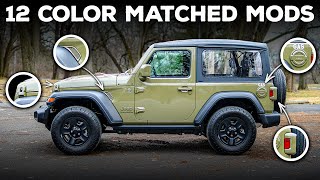 12 Color Matched Mods for our 2025 Jeep Wrangler