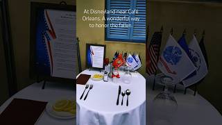 The “Missing Man” table #memorialday #missingman #disneyland #remember #rememberthefallen