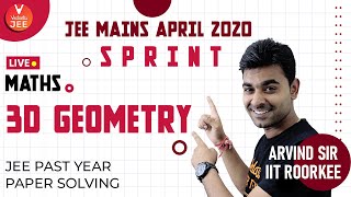 3D Geometry | JEE Mains April 2020 Sprint | JEE Maths | JEE Main Mathematics | JEE 2020 | Vedantu