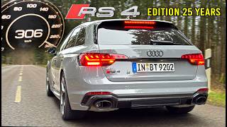 2025 Audi RS4 Edition 25 | 306KM/H ACCELERATION SOUND \u0026 AUTOBAHN