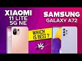 Xiaomi 11 Lite 5G NE vs Samsung Galaxy A72