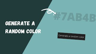 random hex color code generator in javascript