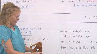 Meters and kilometers - beginner lesson for 2nd grade