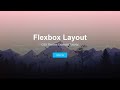 Responsive Full-Screen Header using CSS Flexbox | Flexbox Layout