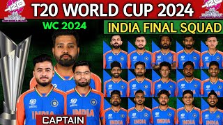 Team India T20 World Cup Squad 2024 | India Squad For WC 2024 | ICC T20 World Cup 2024