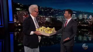 Harry Caray Surprises Jimmy Kimmel with Wetzel's Pretzels