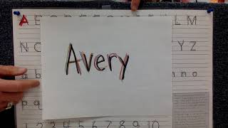 Name Writing practice ideas