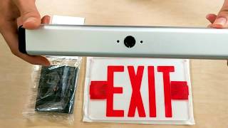 ELRT-R Edge Lit LED Exit Sign - Modern Design Exit Sign