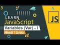 JavaScript Variables Tutorial in Hindi / Urdu