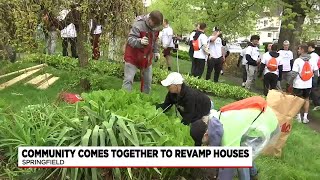 Volunteers brave the rain to revamp Springfield’s Calhoun Park neighborhood